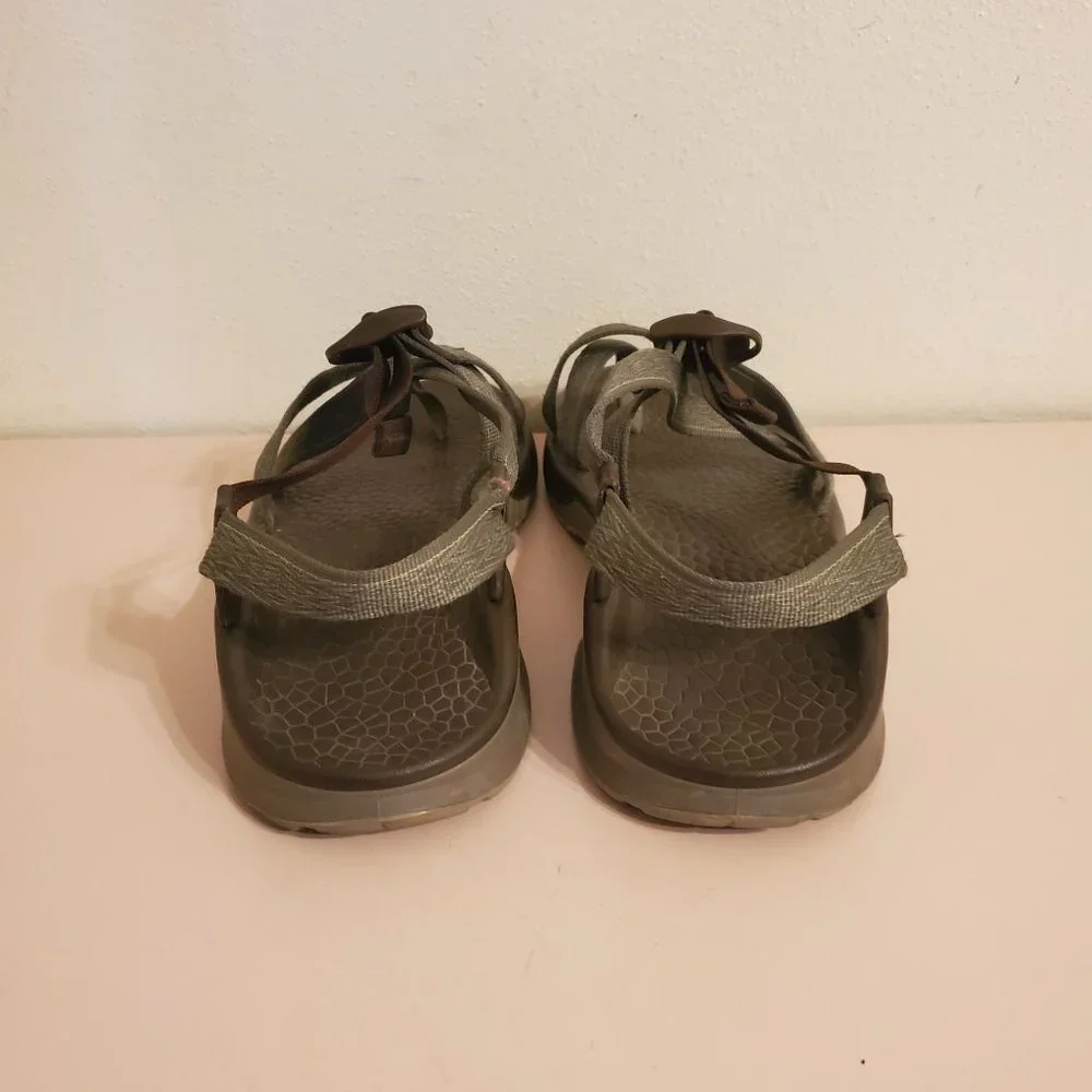 Chaco Sandals Flip Flops 12 Comfort Walking Hiking Green UPDRAFT 2 BULLOO Sweate